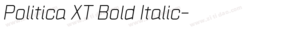 Politica XT Bold Italic字体转换